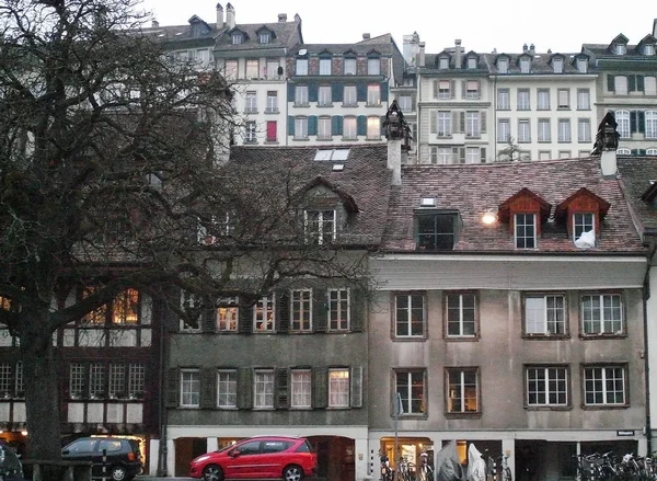 Our train to Switzerland. The city of Bern. — Stock Photo, Image