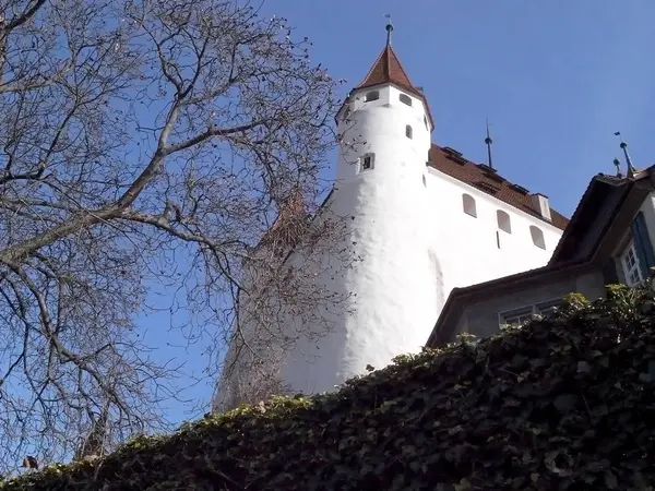 Unsere reise nach thun, schweiz. — Stockfoto