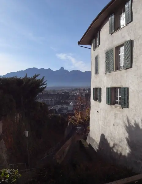 Naše cesta do Thun, Švýcarsko. — Stock fotografie