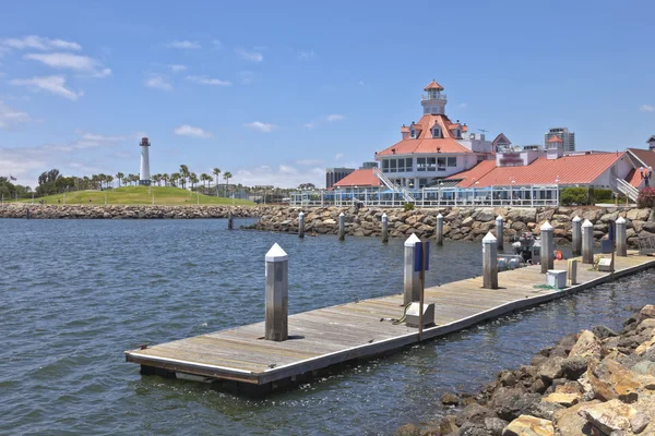 Parker Leuchtturm langer Strand Kalifornien. — Stockfoto