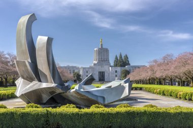 Devlet capitol Salem Oregon bina.