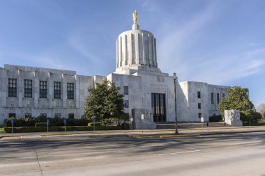 Devlet capitol Salem Oregon bina.
