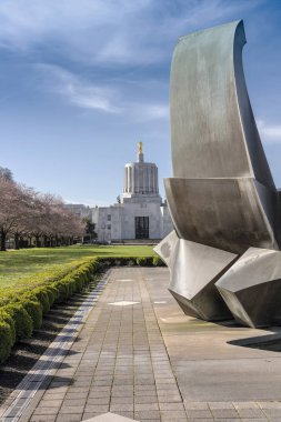 Devlet capitol Salem Oregon bina.