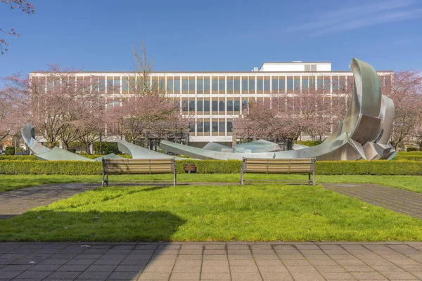 Escritórios do governo e parque público Salem Oregon . — Fotografia de Stock