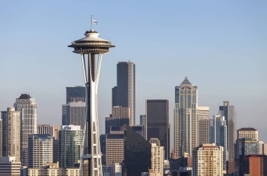 Seattle şehir manzarası Washington eyaleti.