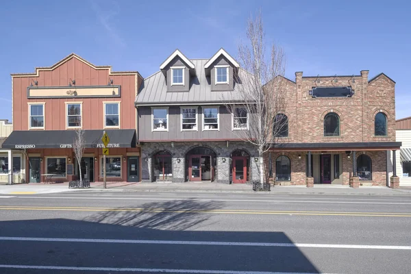 Kleine Unternehmen Machen Front Troudale Oregon — Stockfoto