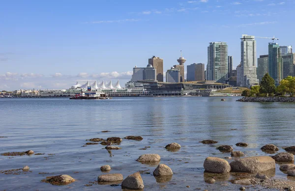 Vancouver Skyline Canada Place Desde Stanley Park —  Fotos de Stock