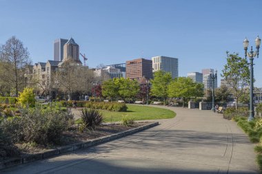 Portland Oregon 'daki rıhtım parkı..