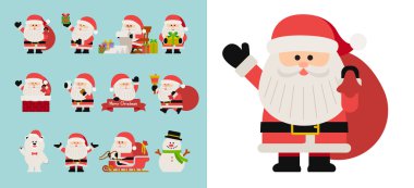 Noel Baba hediye paketi ile