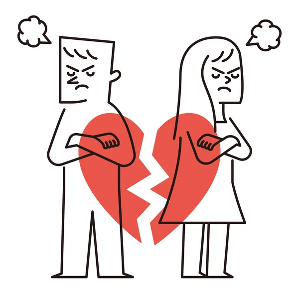 kırık kalp çifti ile