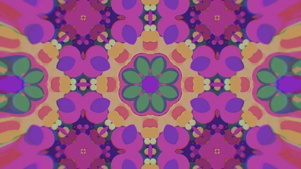 Abstract Colorido pintado Kaleidoscopic Graphic Background. Padrão de fundo hipnótico psicadélico futurista com textura . — Fotografia de Stock