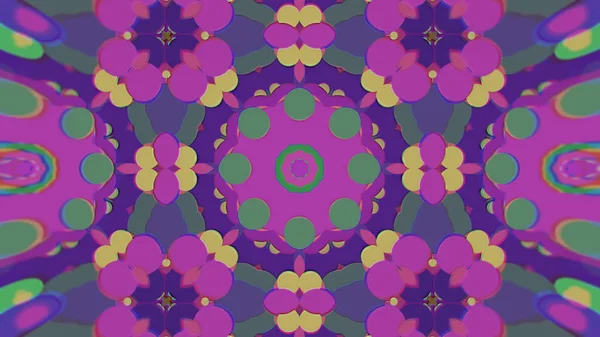 Abstract Colorido pintado Kaleidoscopic Graphic Background. Padrão de fundo hipnótico psicadélico futurista com textura . — Fotografia de Stock