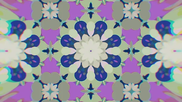 Abstract Colorido pintado Kaleidoscopic Graphic Background. Padrão de fundo hipnótico psicadélico futurista com textura . — Fotografia de Stock