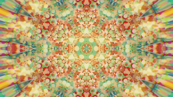 Abstract Colorido pintado Kaleidoscopic Graphic Background. Padrão de fundo hipnótico psicadélico futurista com textura . — Fotografia de Stock