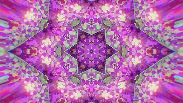 Abstrakte bunt bemalte kaleidoskopische grafische Hintergrund. futuristisches psychedelisches hypnotisches Hintergrundmuster mit Textur. — Stockfoto