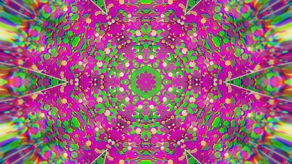 Абстрактний барвистий пофарбований калейдоскопічний графічний фон. футуристичний психоделічний гіпнотичний візерунок з текстурою . — стокове фото