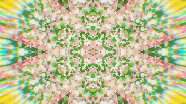 Abstract Colorido pintado Kaleidoscopic Graphic Background. Padrão de fundo hipnótico psicadélico futurista com textura . — Fotografia de Stock