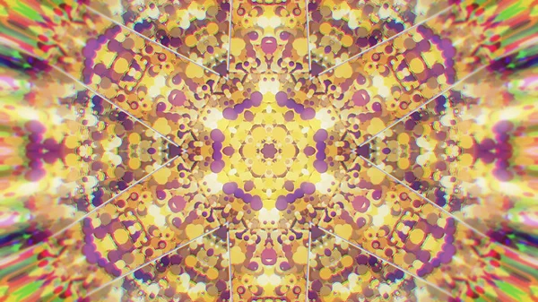 Abstract Colorful Painted Kaleidoscopic Graphic Background. Futuristic Psychedelic Hypnotic Backdrop Pattern With Texture. — Stock Photo, Image