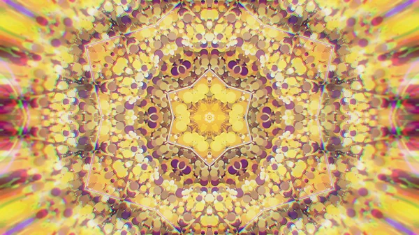 Abstrakte bunt bemalte kaleidoskopische grafische Hintergrund. futuristisches psychedelisches hypnotisches Hintergrundmuster mit Textur. — Stockfoto