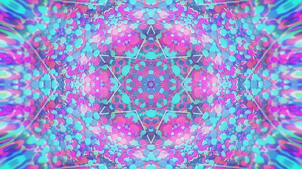 Abstract Colorful Painted Kaleidoscopic Graphic Background. Futuristic Psychedelic Hypnotic Backdrop Pattern With Texture. — Stock Photo, Image