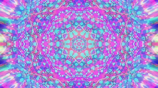 Abstrakte bunt bemalte kaleidoskopische grafische Hintergrund. futuristisches psychedelisches hypnotisches Hintergrundmuster mit Textur. — Stockfoto