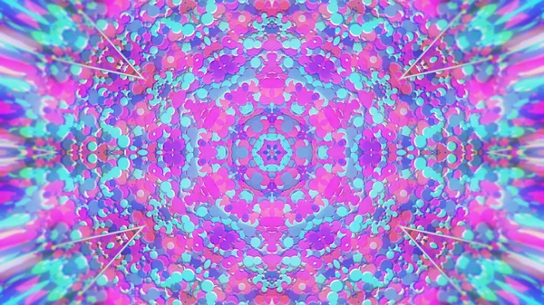 Abstraktní barevné malované kaleidoskopický grafické pozadí. Futuristické psychedelické hypnotické pozadí vzorek s texturou. — Stock fotografie