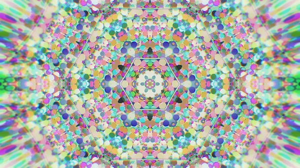 Abstraktní barevné malované kaleidoskopický grafické pozadí. Futuristické psychedelické hypnotické pozadí vzorek s texturou. — Stock fotografie