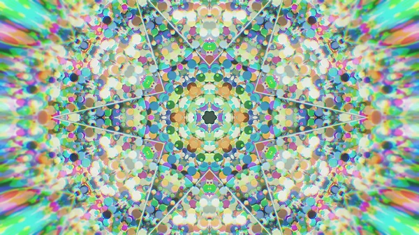 Abstract Colorful Painted Kaleidoscopic Graphic Background. Futuristic Psychedelic Hypnotic Backdrop Pattern With Texture. — Stock Photo, Image