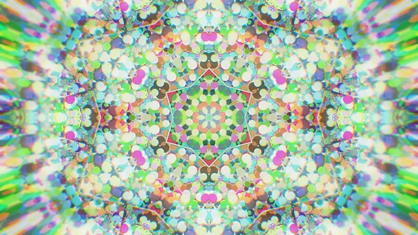 Abstraktní barevné malované kaleidoskopický grafické pozadí. Futuristické psychedelické hypnotické pozadí vzorek s texturou. — Stock fotografie