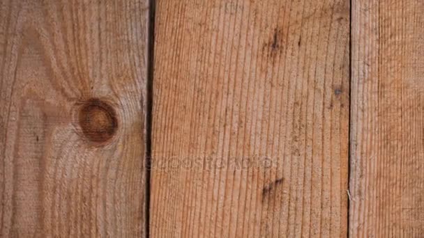Texture de fond des planches en bois en mouvement à droite — Video