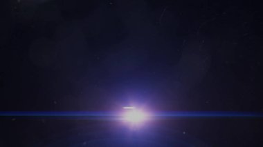 Siyah Arka Plan üzerinde Studio Gerçek Lens Flare Shot. Yer Kaplama veya Ekran Filtresi Fotoğrafları olarak kolayca eklenmesi kolay