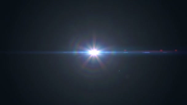 Anamorfe lens flare — Stockvideo