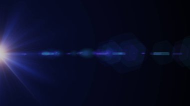 soyut dijital mercek parlaması koyu arka planda aydınlatma