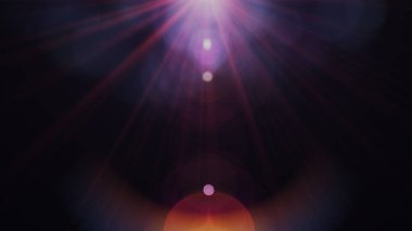 soyut dijital mercek parlaması koyu arka planda aydınlatma