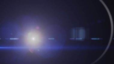 soyut dijital mercek parlaması koyu arka planda aydınlatma