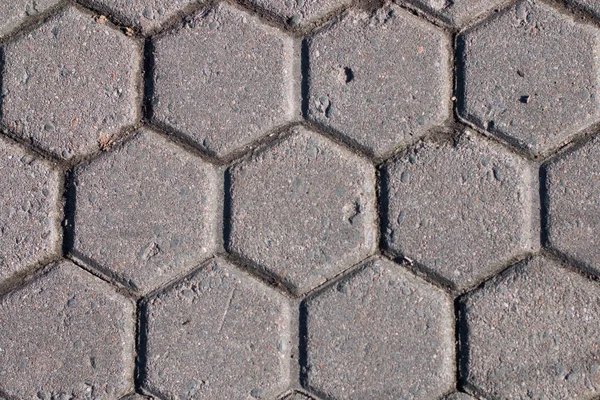 Цементный тротуар шестиугольника — стоковое фото