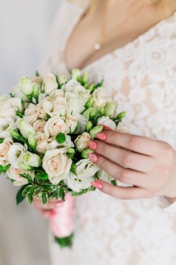 Gelinlik fotoğraf Studio güzel kadın.