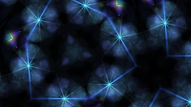 Absztrakt háttér, club fény, Kaleidoszkóp — Stock videók