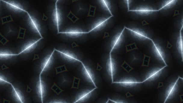Abstract background, club light, kaleidoscope — Stock Video