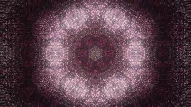 Fond kaléidoscopique bleu fractal. Mouvement de fond avec conception fractale. Ampoule de spot de concert de lumières de spectre disco 