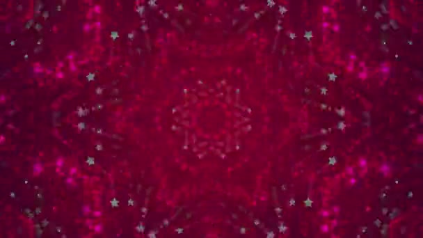 Disco-Kaleidoskope Hintergrund mit animierten leuchtenden neonfarbenen Linien und geometrischen Formen für Musikvideos, vj, dj, Bühne, LED-Bildschirme, Show, Veranstaltungen, Weihnachtsvideos, Festivals, Nachtclubs. 4k. — Stockvideo