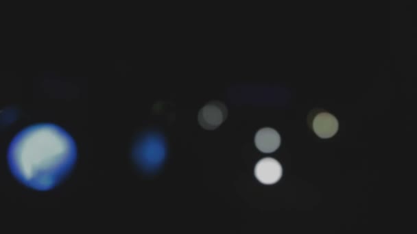 Verschwommen, Bokeh Lichter Hintergrund. abstraktes Funkeln. Full-HD-Schleife, 1080p — Stockvideo