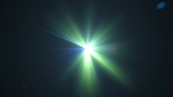 Anamorfe lens flare 3840 x 2160 4k, lichten achtergrond . — Stockvideo