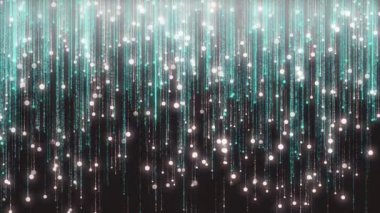 Yanardöner düşen parçacıkların arka plan