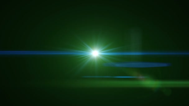 アナモルフィック レンズ フレア 3840 x 2160 4 k、ライトの背景 . — ストック動画