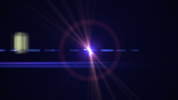 Anamorfisk lins utflytning 3840 x 2160 4k, ljus bakgrund . — Stockvideo