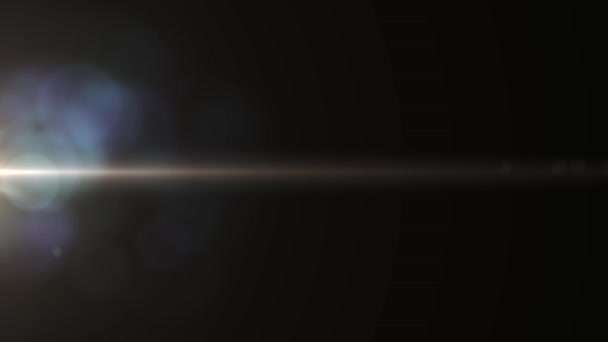 Anamorfikus lens flare 3840 x 2160 4k, háttérben fény . — Stock videók