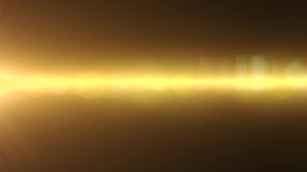 Anamorfik mercek parlaması 3840 x 2160 4k, ışıklar arka plan . — Stok video