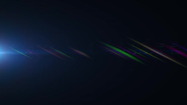 アナモルフィック レンズ フレア 3840 x 2160 4 k、ライトの背景 . — ストック動画