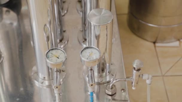 Equipment for the production of liquid drugs. — Stock Video